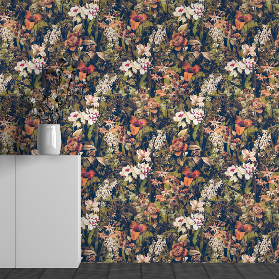 Papel pintado panorámico - Motivo Flores
