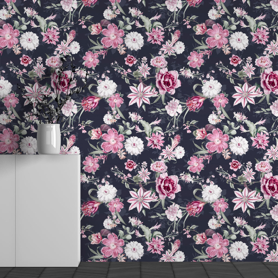 Papel pintado panorámico - Motivo Flores