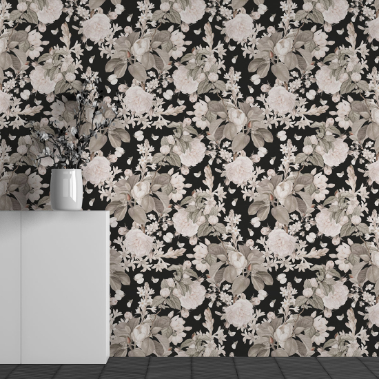 Papel pintado panorámico - Motivo Flores