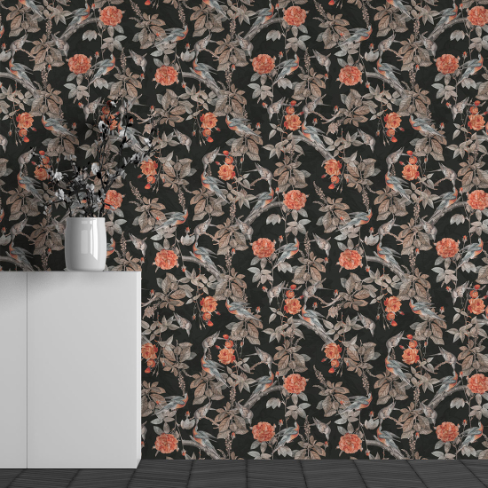 Papel pintado panorámico - Motivo Flores