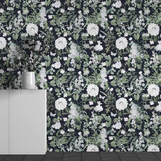Papel pintado panorámico - Motivo Flores
