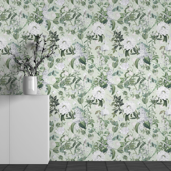 Papel pintado panorámico - Motivo Flores