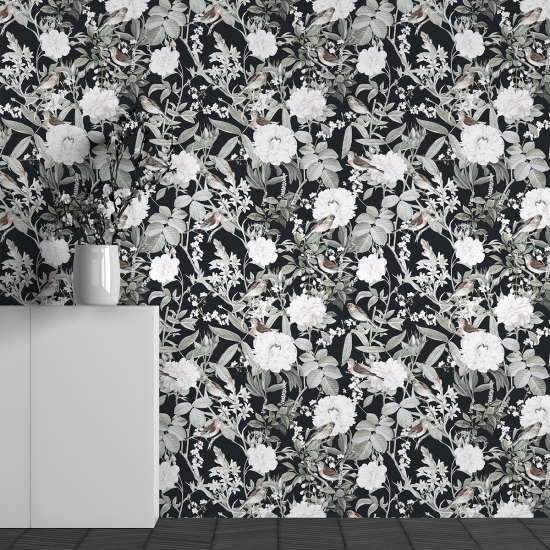 Papel pintado panorámico - Motivo Flores