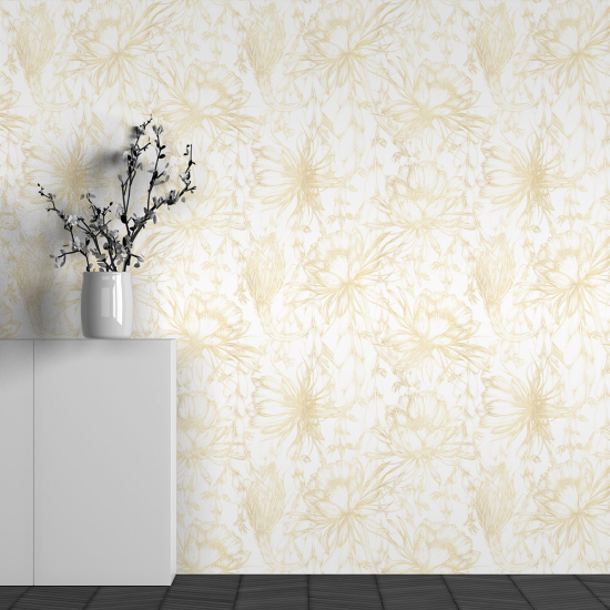 Papel pintado panorámico - Motivo Flores