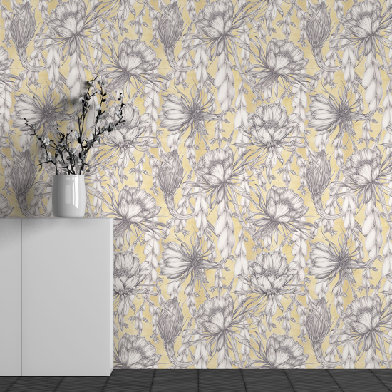 Papel pintado panorámico - Motivo Flores