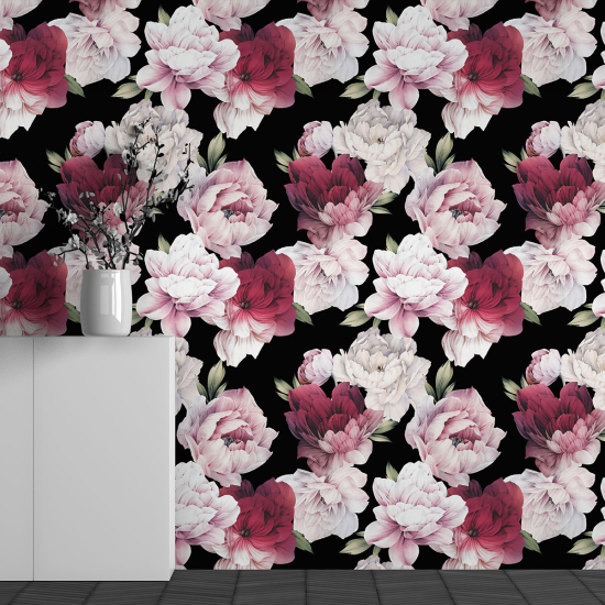Papel pintado panorámico - Motivo Flores