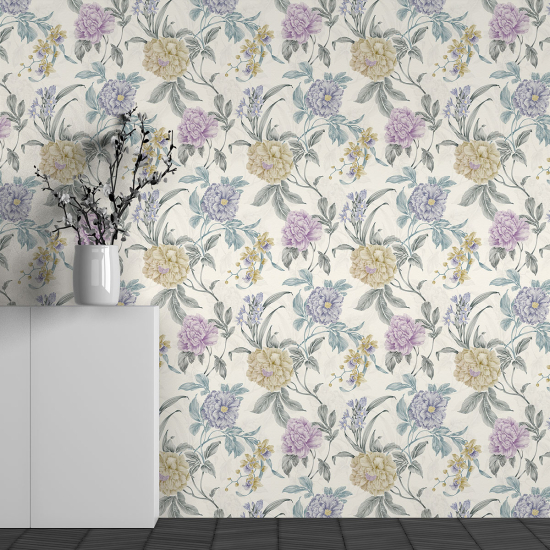 Papel pintado panorámico - Motivo Flores