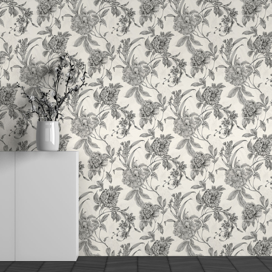 Papel pintado panorámico - Motivo Flores