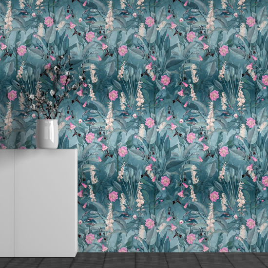 Papel pintado panorámico - Motivo Flores