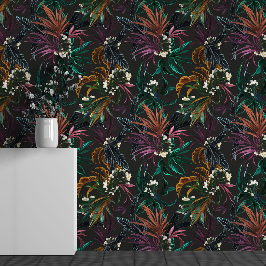 Papel pintado panorámico - Motivo Flores