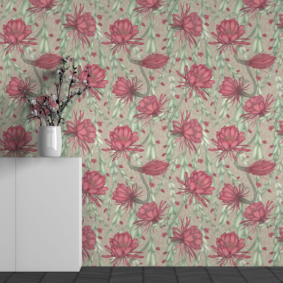 Papel pintado panorámico - Motivo Flores