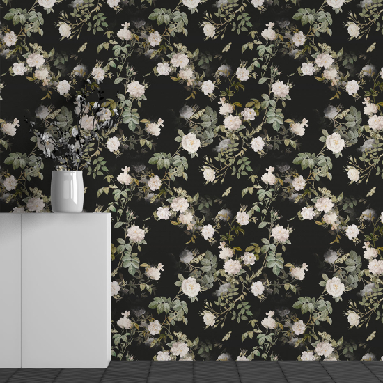 Papel pintado panorámico - Motivo Flores