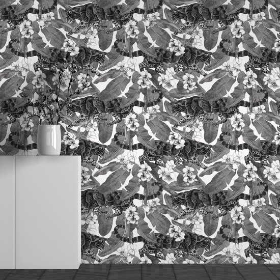Papel pintado panorámico - Motivo Flores