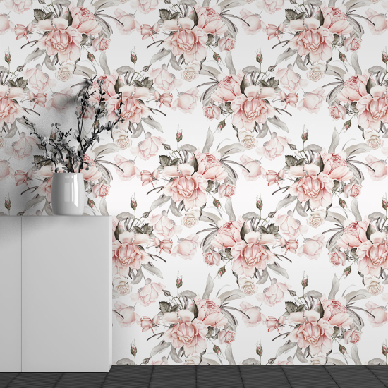 Papel pintado panorámico - Motivo Flores