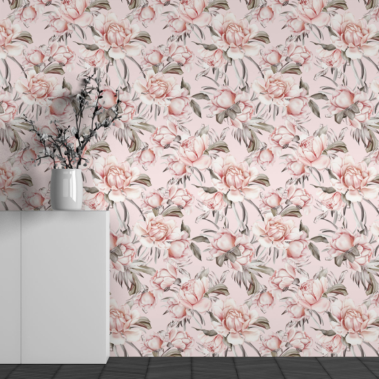 Papel pintado panorámico - Motivo Flores
