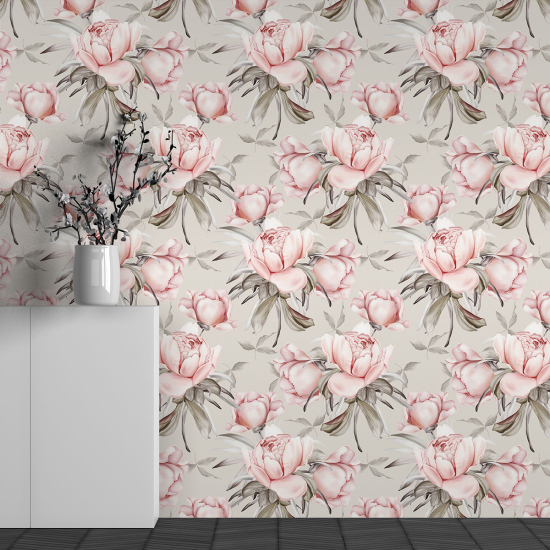 Papel pintado panorámico - Motivo Flores