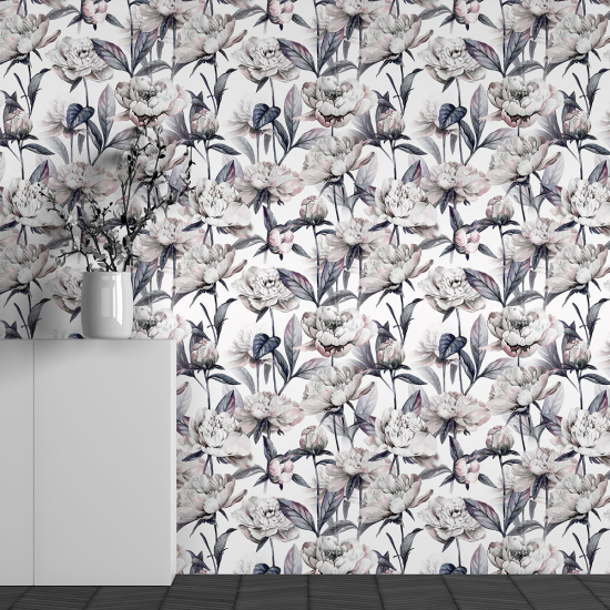 Papel pintado panorámico - Motivo Flores