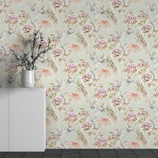 Papel pintado panorámico - Motivo Flores