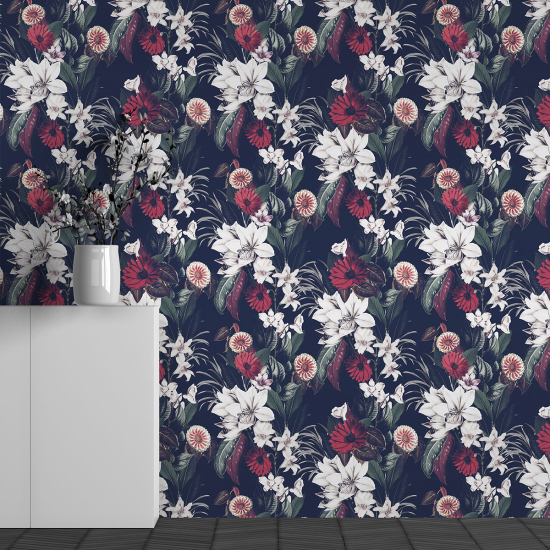 Papel pintado panorámico - Motivo Flores