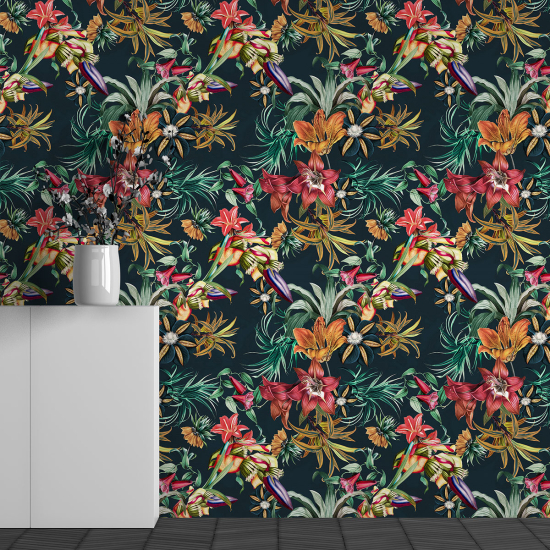 Papel pintado panorámico - Motivo Flores