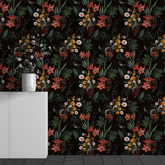 Papel pintado panorámico - Motivo Flores