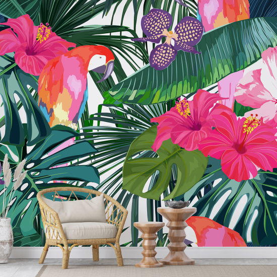 Papel pintado panorámico - Motivo Tropical