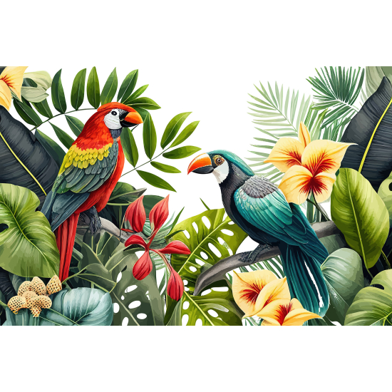 Papel pintado panorámico - Motivo Tropical