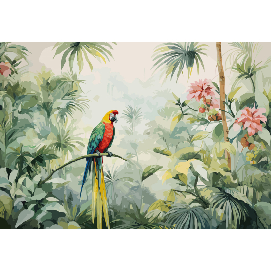 Papel pintado panorámico - Motivo Tropical