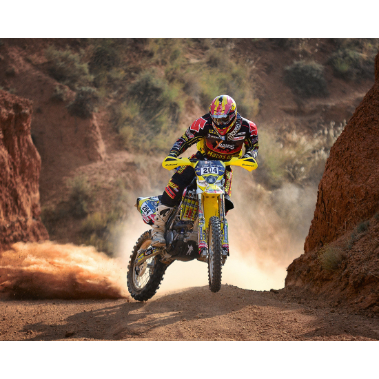 Papel pintado panorámico Motocross