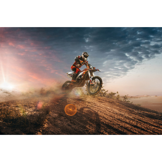 Papel pintado panorámico Motocross