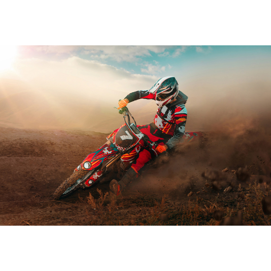 Papel pintado panorámico Motocross