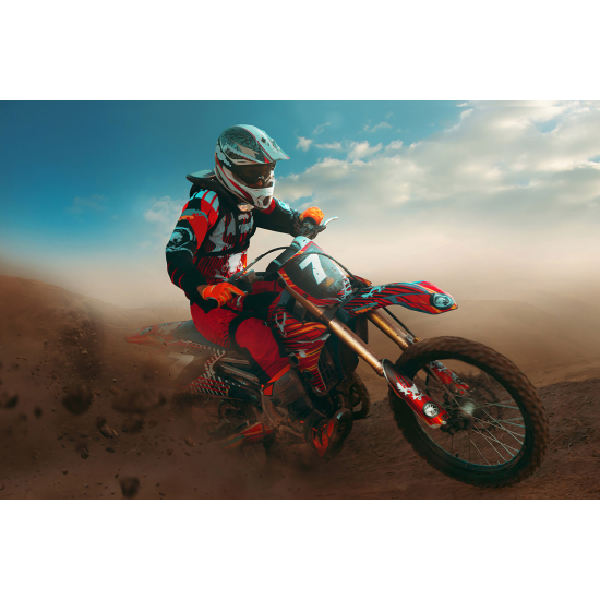 Papel pintado panorámico Motocross