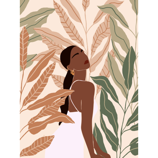 Papel pintado panorámico - Mujer Boho
