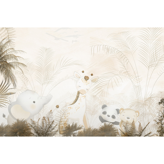 Papel pintado panorámico Niños - Animales
