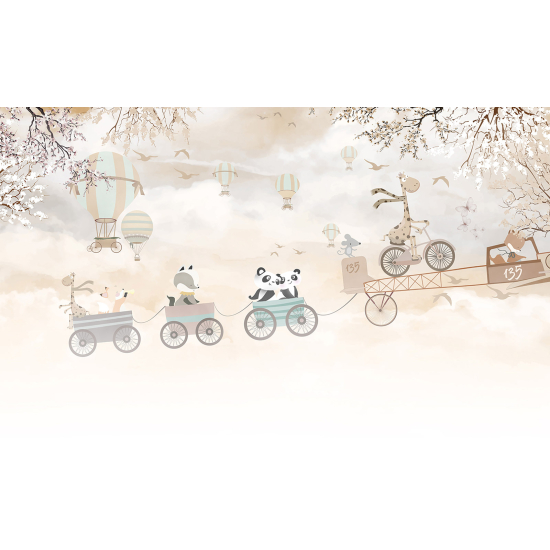 Papel pintado panorámico Niños - Animales