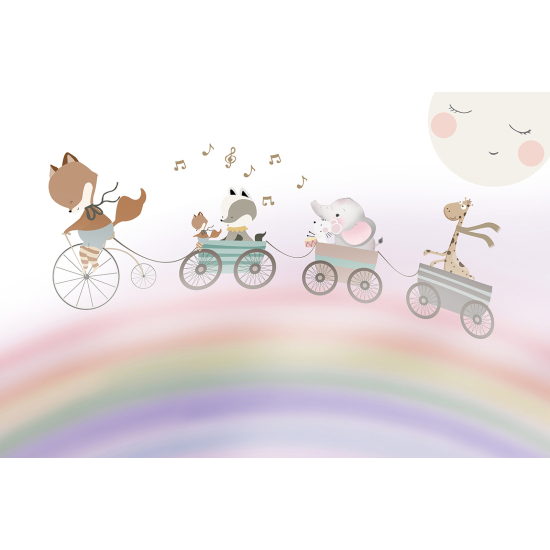 Papel pintado panorámico Niños - Animales