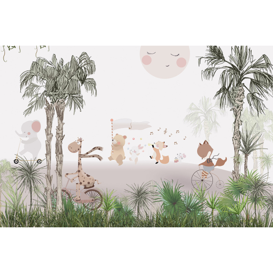 Papel pintado panorámico Niños - Animales