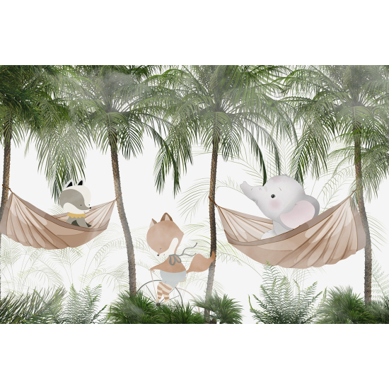 Papel pintado panorámico Niños - Animales