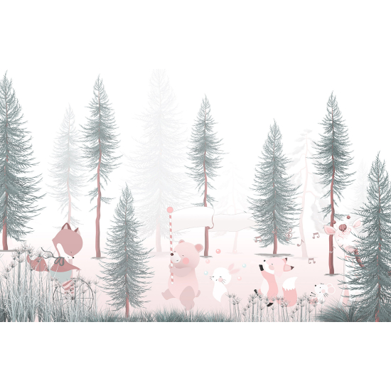 Papel pintado panorámico Niños - Animales