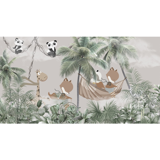 Papel pintado panorámico Niños - Animales