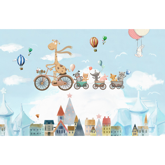 Papel pintado panorámico Niños - Animales