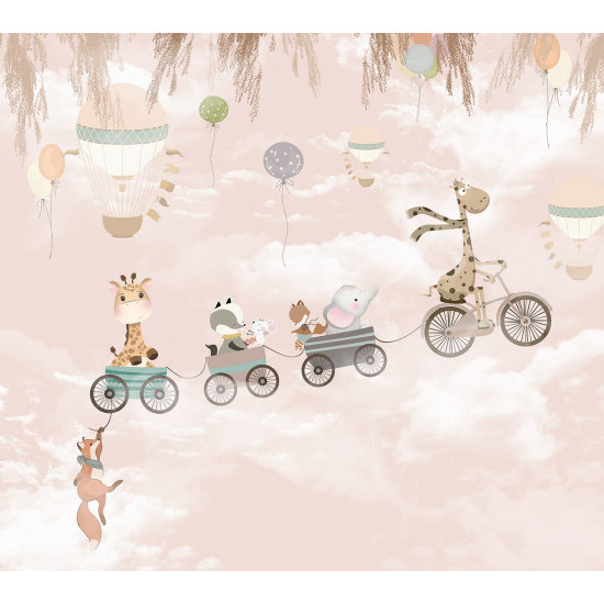 Papel pintado panorámico Niños - Animales