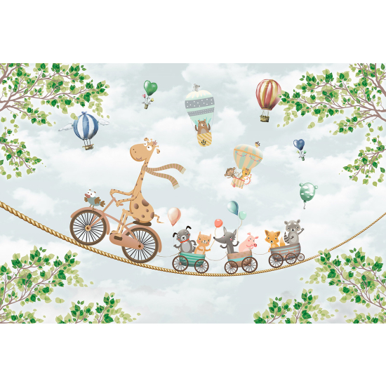 Papel pintado panorámico Niños - Animales