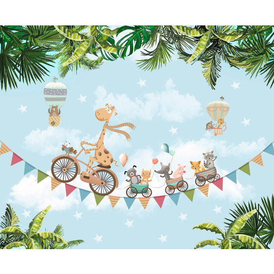 Papel pintado panorámico Niños - Animales