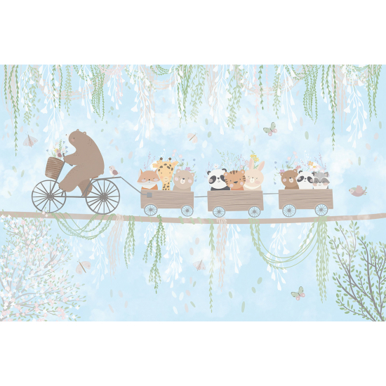 Papel pintado panorámico Niños - Animales