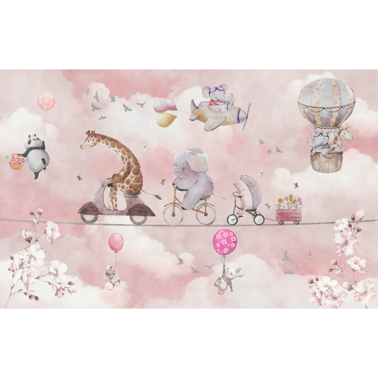 Papel pintado panorámico Niños - Animales