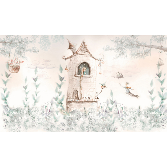 Papel pintado panorámico Niños - Cabaña