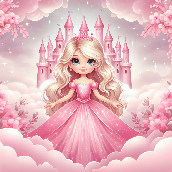 Papel pintado panorámico Niños - Castillo de Princesa