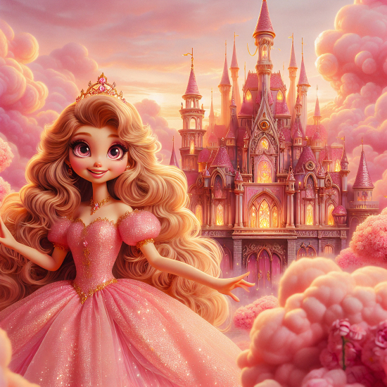 Papel pintado panorámico Niños - Castillo de Princesa