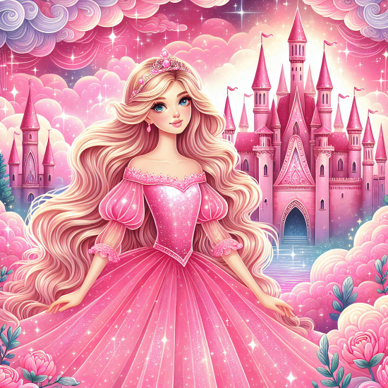 Papel pintado panorámico Niños - Castillo de Princesa